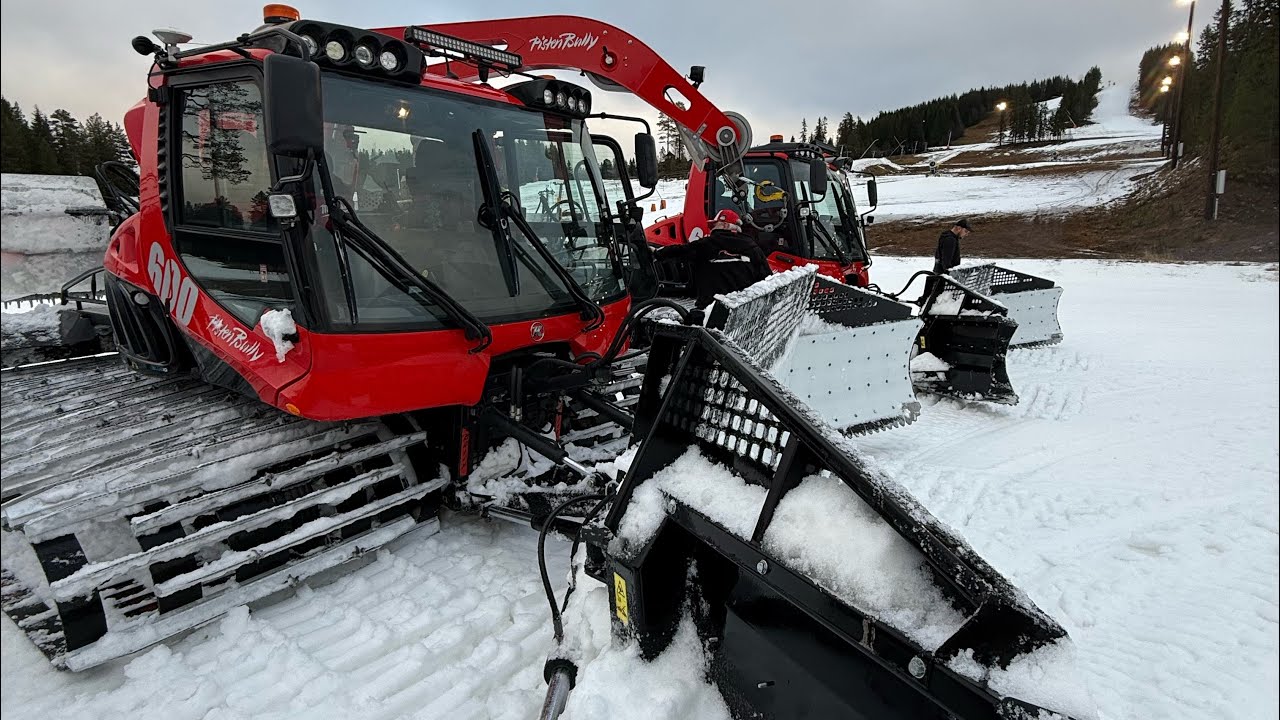 Buckle Up! First Snow Pushed at Kläppen 2025/26. 
