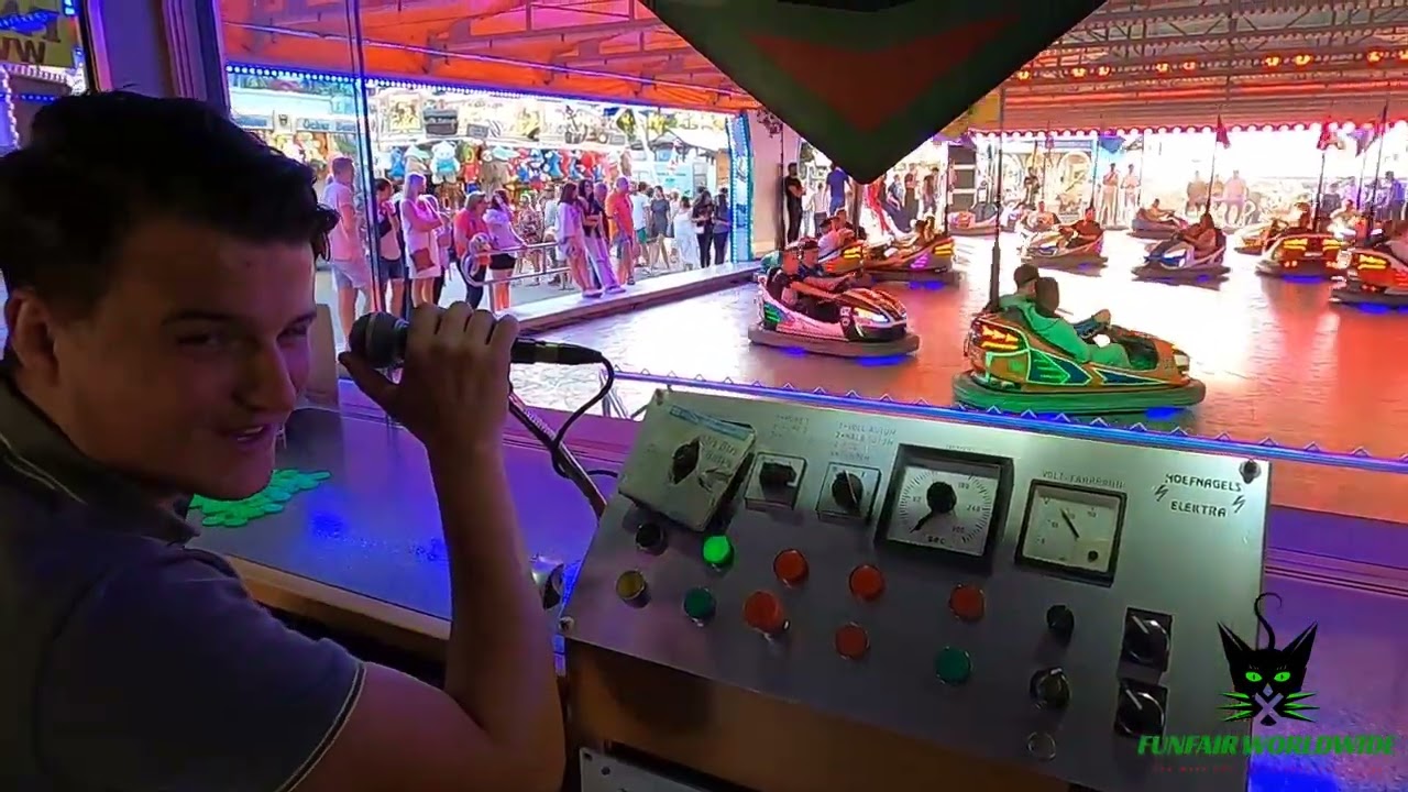 Thrilling AUTOSCOOTER LOOSEN Experience: Operator POV at SOMMERBEND KIRMES AACHEN 2022 🇩🇪