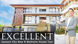 House Tour QC86 • Tour a TOP NOTCH 6BR Quezon City NEW Modern House and Lot for Sale