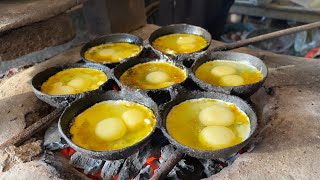Uncle Ji Makes Poached Eggs on Cow Dung Cakes | Indian Street Food
