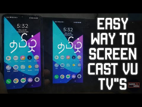 How To Screen cast & Screen Mirroring | Easy Way To Vu tv 32us Model screen cast . Redmi and Realme