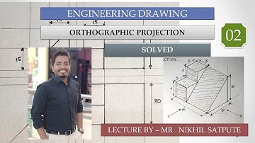Engineering Drawing | Orthographic Problem 2| Easy Drawing Techniques | Learn with nikhil