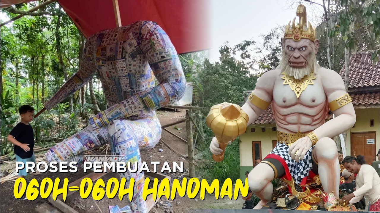 Proses Pembuatan Ogoh - Ogoh Hanoman Karnaval Kaliabu 2024 Demangan Timur