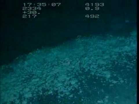 Deep Slope 2006: Alvin Submersible "Brine Lake Wave 7644 ft"