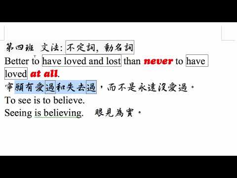 第四班文法不定詞 動名詞 1 4 18開課 Youtube 第四班文法不定詞 動名詞 1 4 18開課 Youtube