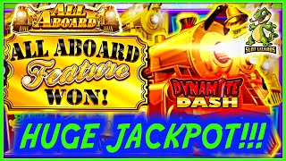 UNEXPECTED EPIC HUGE JACKPOT! All Aboard Dynamite Dash TRAIN TRAIN TRAIN