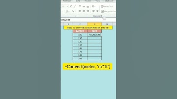 Convert from Meter to Feet in Excel #shortsfeed #shorts #shortvideo #shortsvideo #techmediacentre
