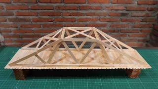 Diy easy popsicle stick bridge #150 | Ice cream stick art and craft