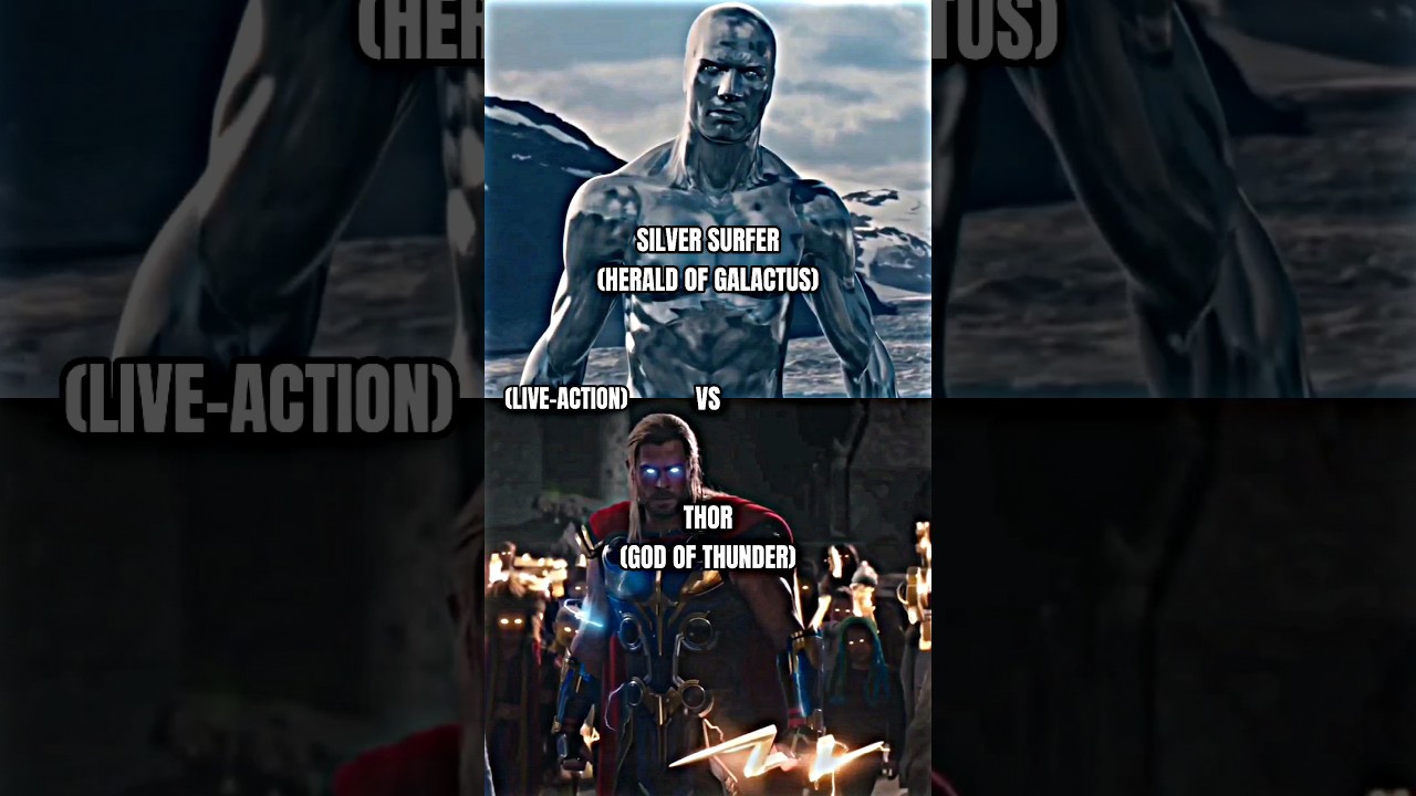 Silver surfer vs Thor #shorts