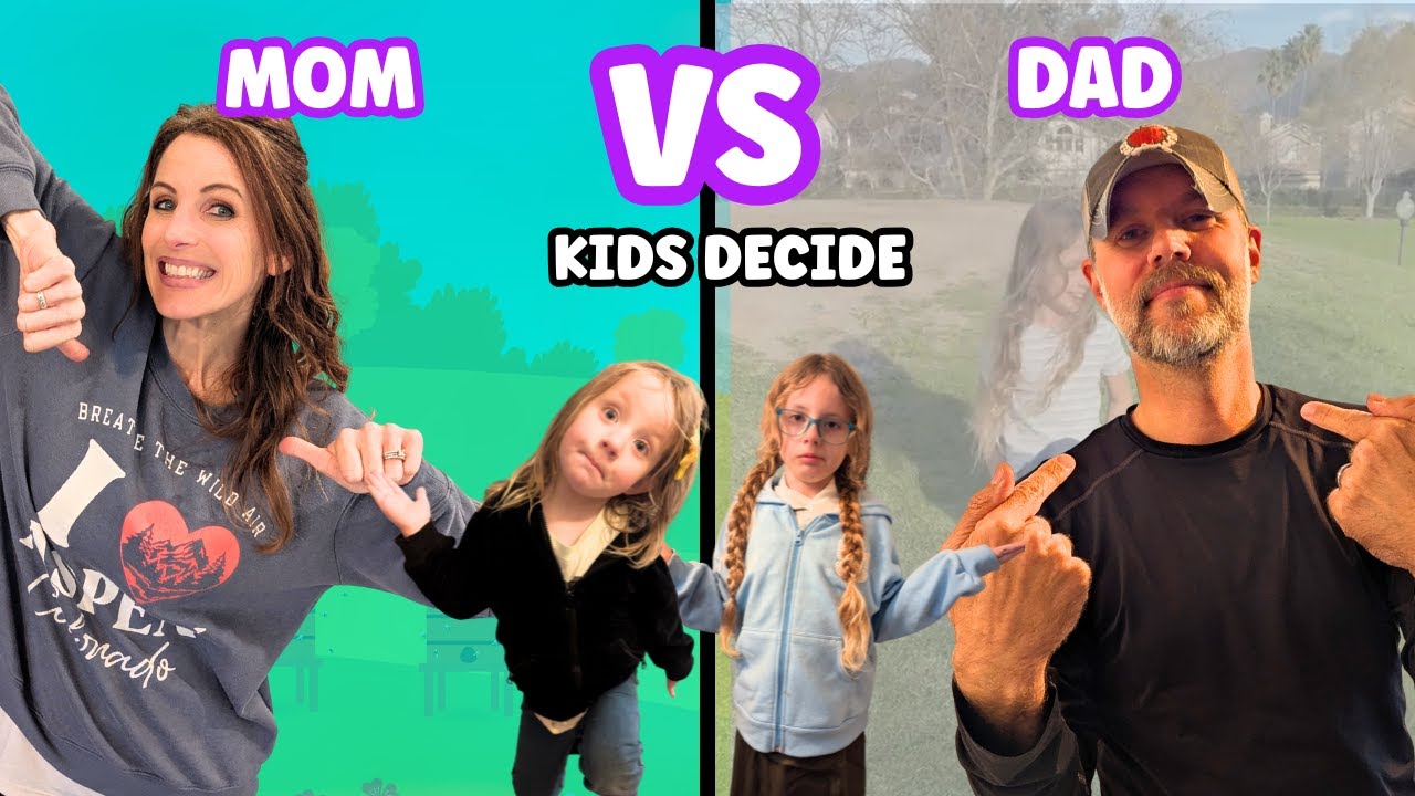 Mom vs Dad Outing Challenge… The Kids Decide the WINNER! 😳⚡