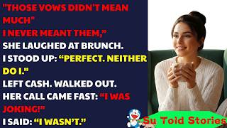 At Brunch She Smirked😏“Those Vows Didn’t Matter”💔My Calm Reply Shocked Everyone…😶