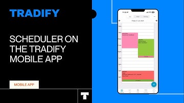 Using the Scheduler on the Tradify Mobile App