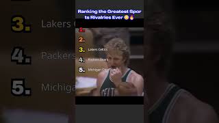Ranking the Most HEATED Team Rivalries in Sports History 😳🔥