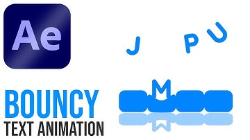 Bouncy Text Animation In Adobe After Effects - After Effects Tutorials - No Plugins.