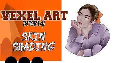 VEXEL ART | SKIN SHADING | AUTODESK SKETCHBOOK