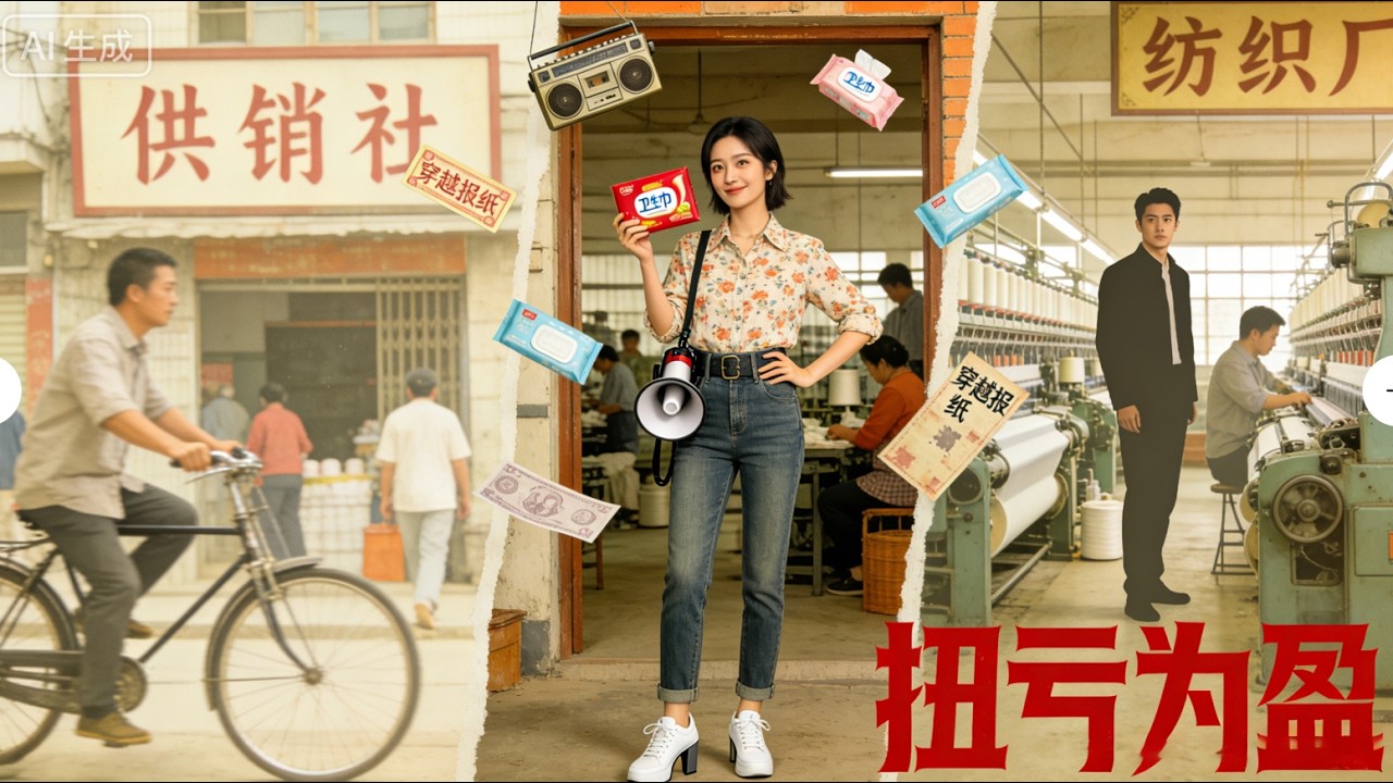 带货女王90年代逆袭！一片卫生巾征服全村