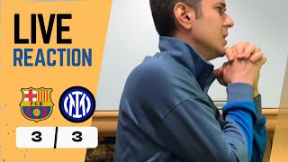 NON TROVO PACE 🫣🛌 BARCELLONA-INTER 3-3 la live reaction