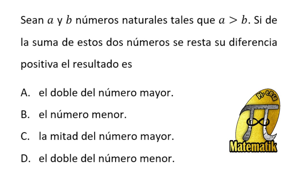 Generalización con números naturales  - Examen de admisión Universidad Nacional
