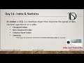 Day 14: SQL Indexes &amp; Statistics Explained | Boost Query Performance! |#learnwithdsa
