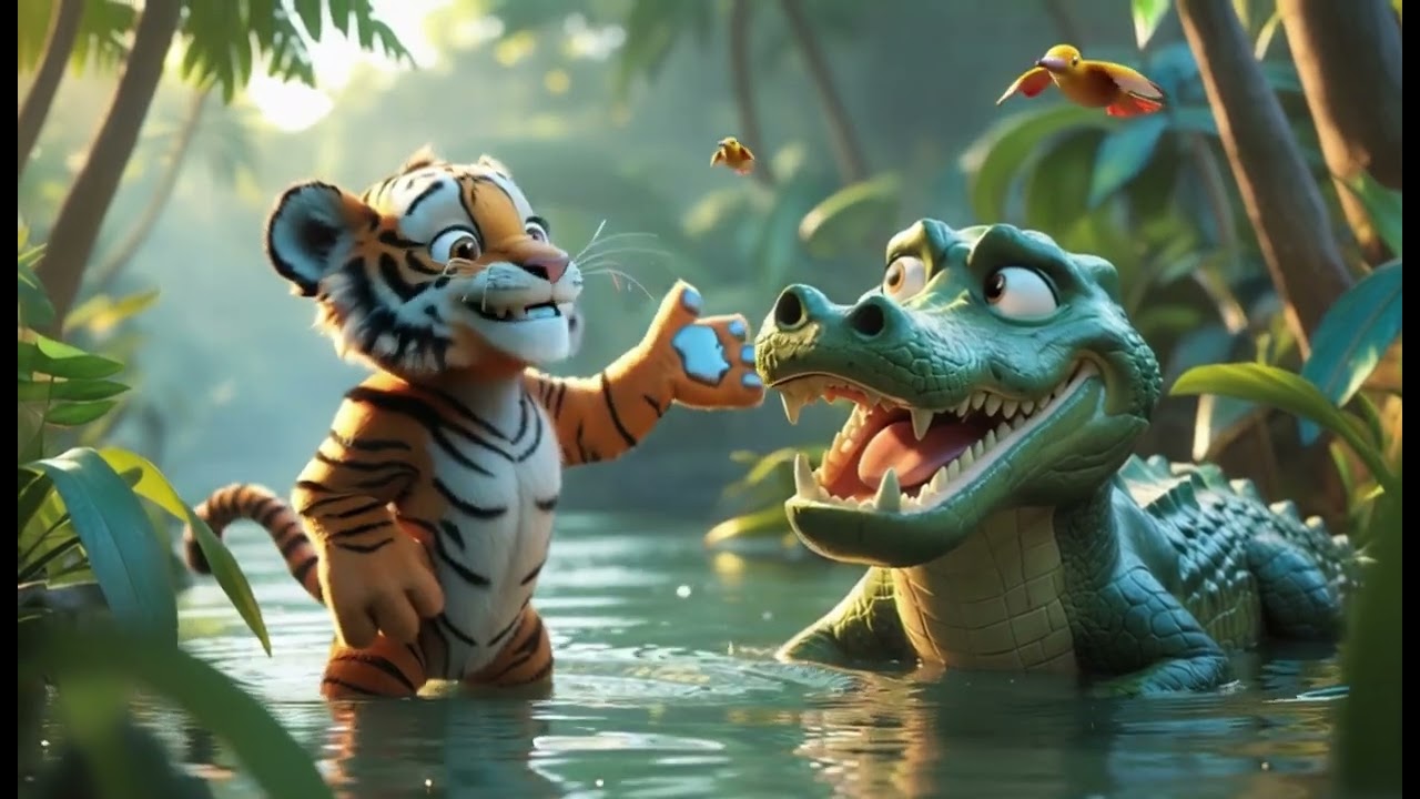 🌿 Tiny Tiger's Jungle Adventure | A Heartwarming Story for Kids 🐯✨