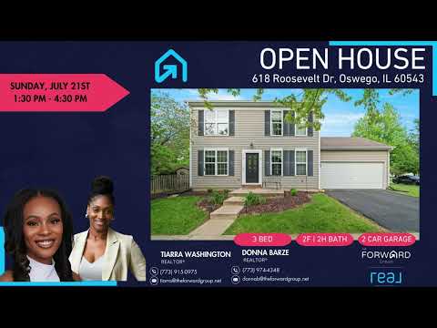 618 Roosevelt Dr, Oswego, IL home video tour