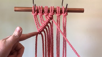 Diagonal Clobe Hitch Diamond Tutorial