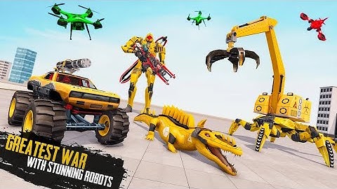 Spider Crane Robot Car 3D Game