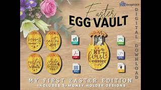 DIY Laser Cut Easter Egg Money Holder | 5-in-1 SVG Bundle