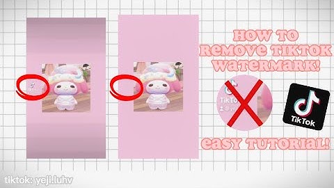 || How To Remove Tiktok Watermark!  {Easy and Quick tutorial}