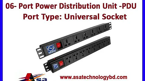 6-Port Power Distribution Unit-PDU,  Universal type PDU