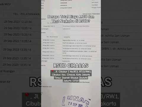 TOTAL BIAYA MCU TES SEHAT DAN TES LAB NARKOBA DI RSUD CIRACAS CPNS 2023 shorts ngeshortsdulu by BORUSASADA
