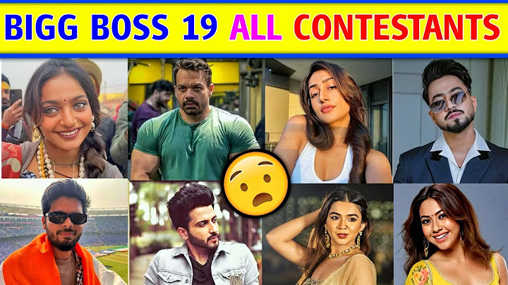 😯Bigg boss 19 All Contestants list | bigg boss 19 contestants 2025 | Big Boss Host Salman Khan