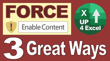 3 Ways To Force Enable Content In Excel: Enable Macros Automatically