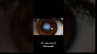 Learn the eye zoom effect!!! Full video is out check the description for link.