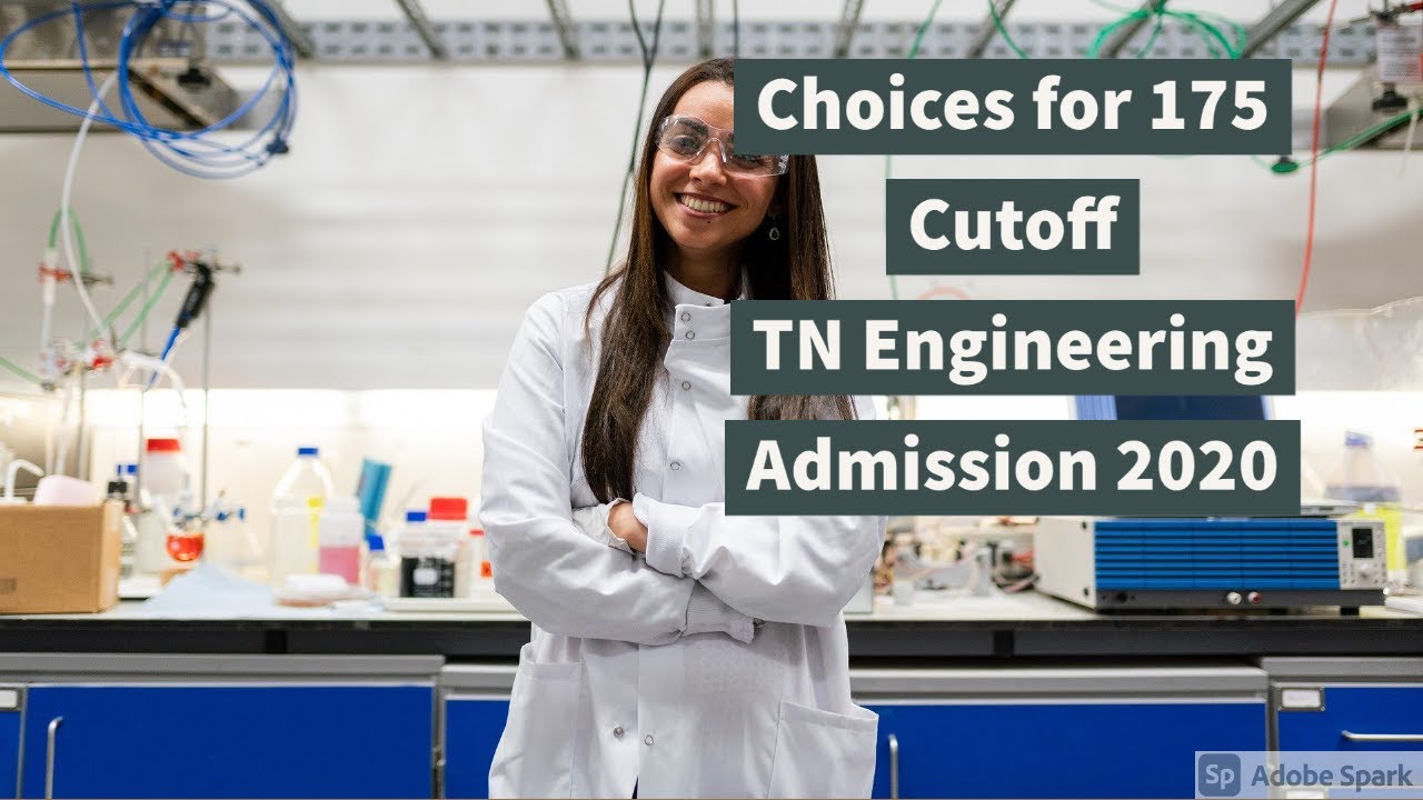 Available Choices below 175 Cutoff in Tamil Nadu Engineering Admission