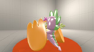 Smolder And Spike Puff Kiss Feet Inflation No Sound