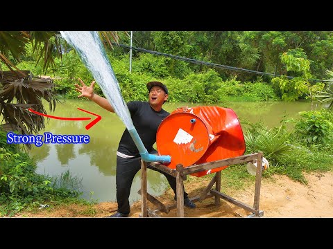 Amazing How To Make Free Energy Water Pump Auto Pump Deep Big River 24h Day NO Electricity