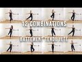 12 Combinations Battement Tendu Jeté | BALLET AT HOME | Nataliya Bondar-Shelest