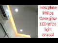 how place cove led strips light on roof / Philips cove glow led strip lights