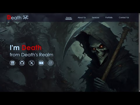 What If... Death Had a Portfolio? | Killer Design & Code That Slays ☠  #WebDesign #PortfolioGoals"