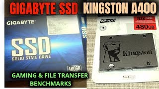 Gigabyte SSD vs SSD (A400) - YouTube