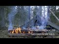 Bushcraft Winter Overnight - Swedish Nying Longfire - Canvas Lavvu Shelter - Chicken Rotisserie