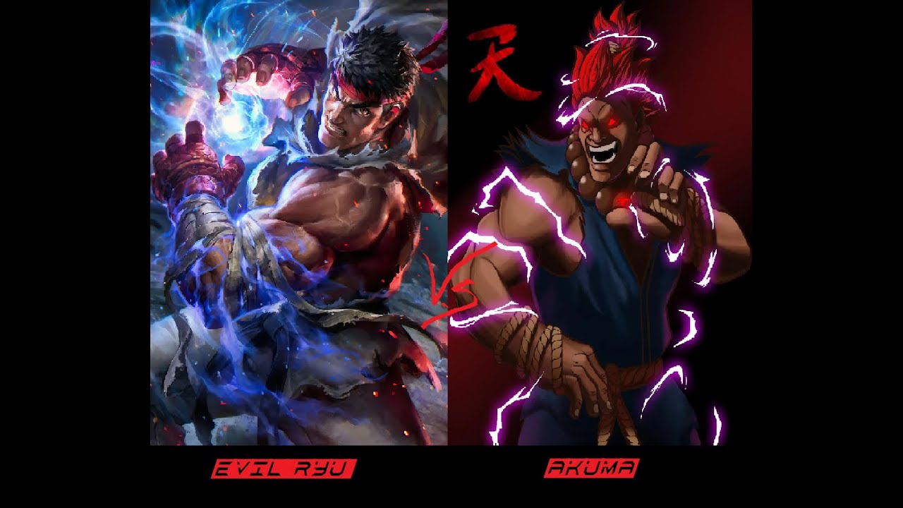 Evil Ryu Vs Akuma intensely battled who will be the master of the fist ...