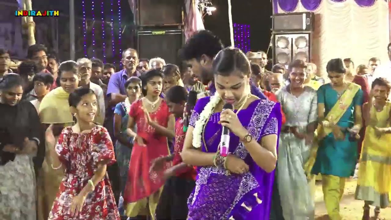 😍ஊரையே ஆடவைத்த 💜சத்யா செல்வின் கலக்கல் கும்மி பாட்டு || SATHYA KUMMIPATTU #indirajith