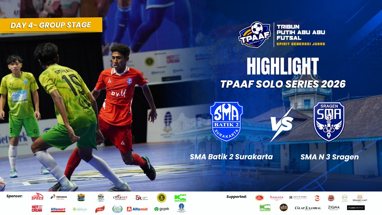 Highlight Tribun Putih Abu-Abu Futsal Solo Series 2026 | SMA Kebak Kramat vs SMA N 3 Surakarta