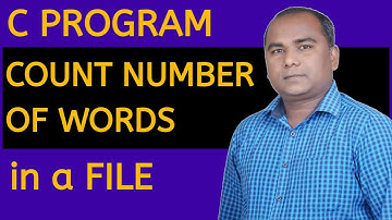 Write a Program in C to COUNT Number of WORDS in a FILE | Files in C