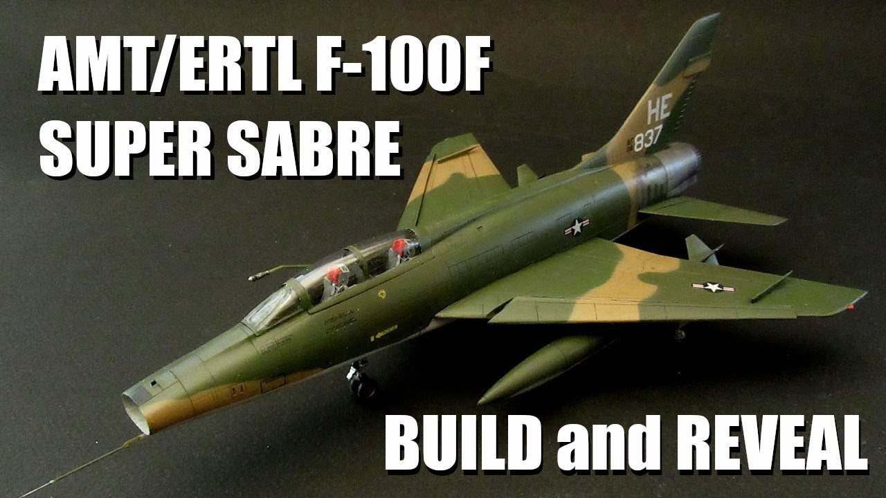 1/72 AMT/ERTL F-100F Super Sabre ~ build and reveal