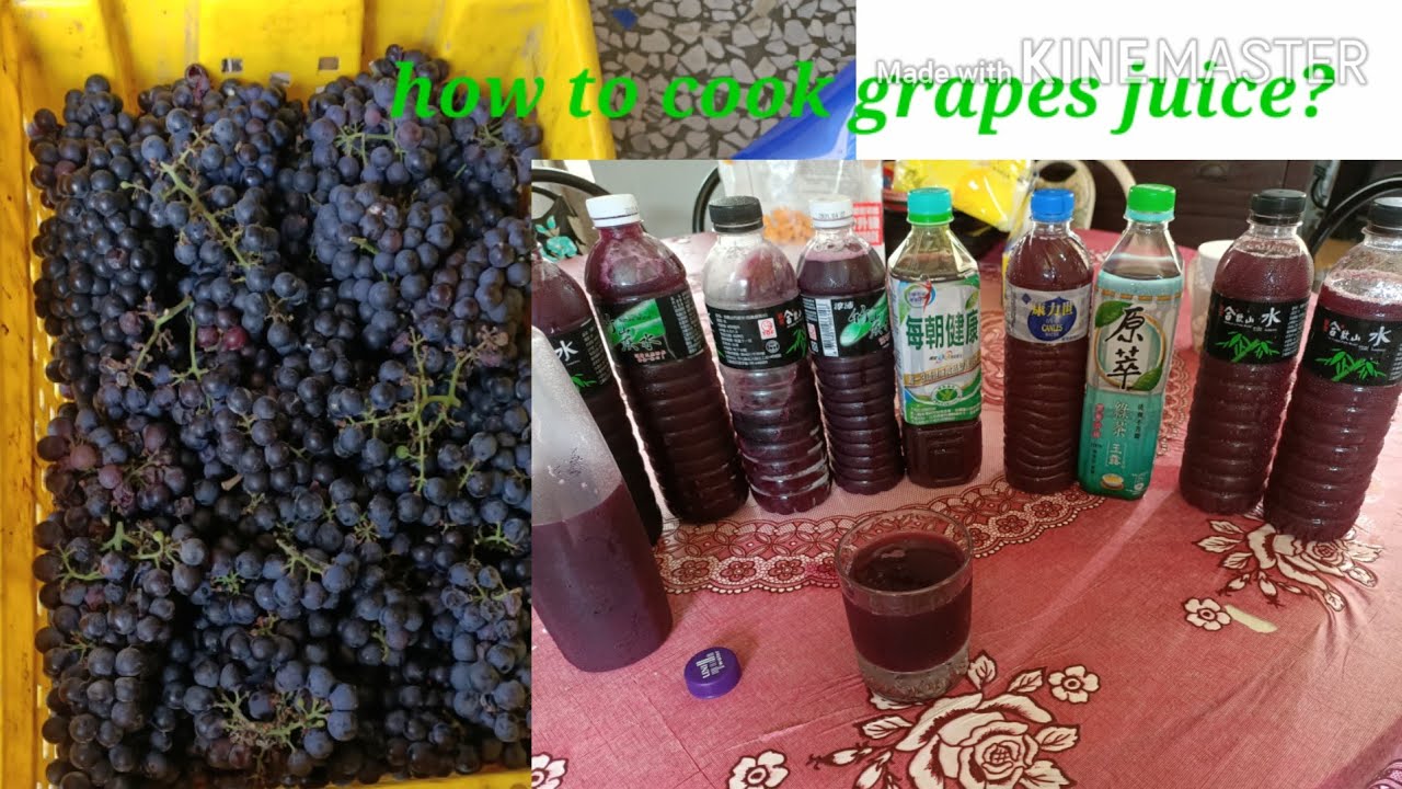 How to cook grapes juice? YouTube