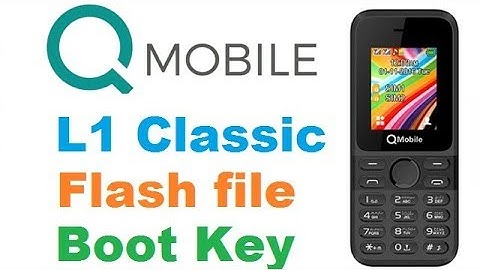 Q Mobile L1 Classic CM2 SCR  Reset User Code Flash file Free Download Boot Key