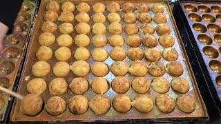 大阪のたこ焼き　プロが焼くたこ焼き(たこ焼道楽 わなか 新大阪駅店)　Delicious Takoyaki of Shin-Osaka　新大阪的美味章鱼烧烤